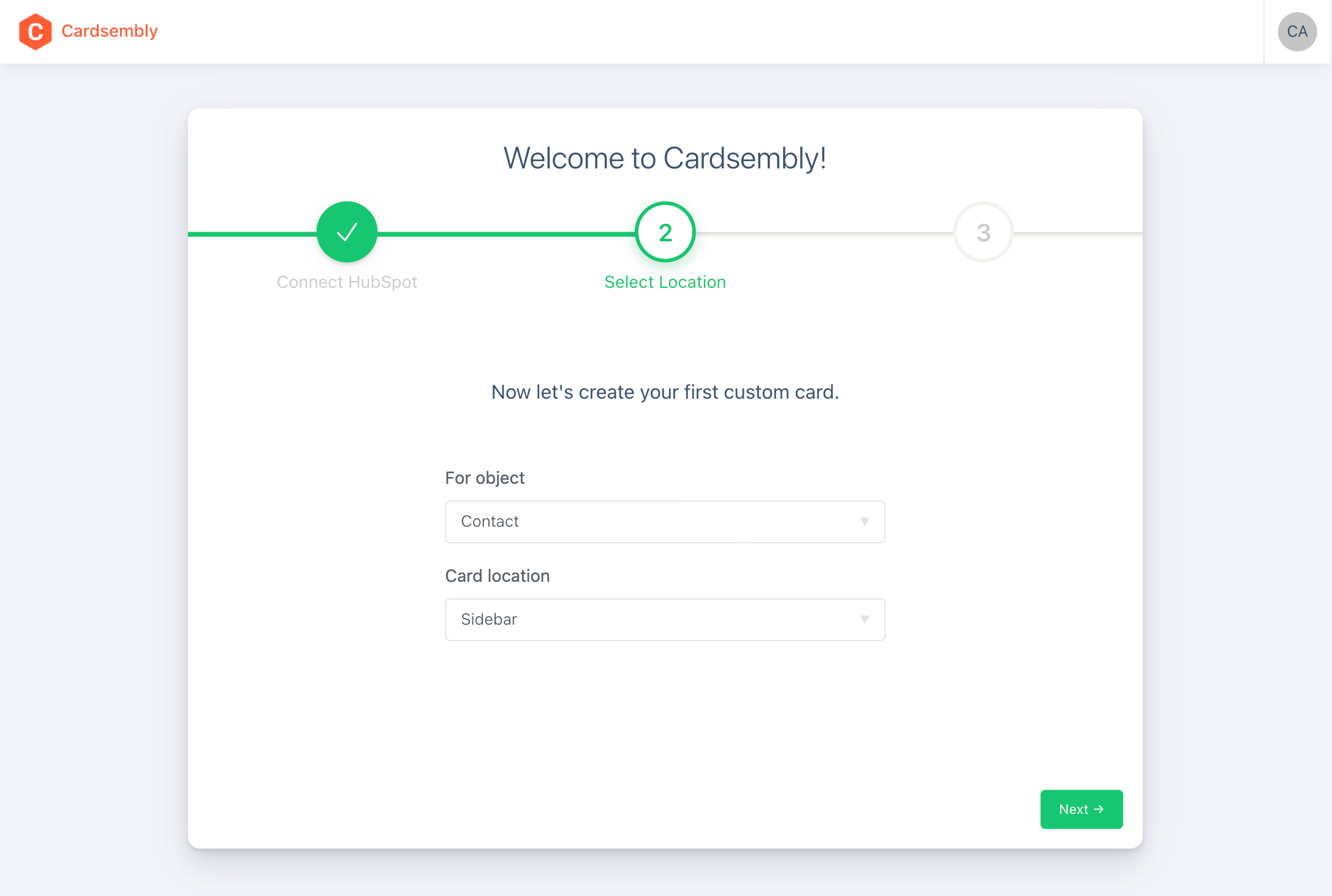 Onboarding Step 2