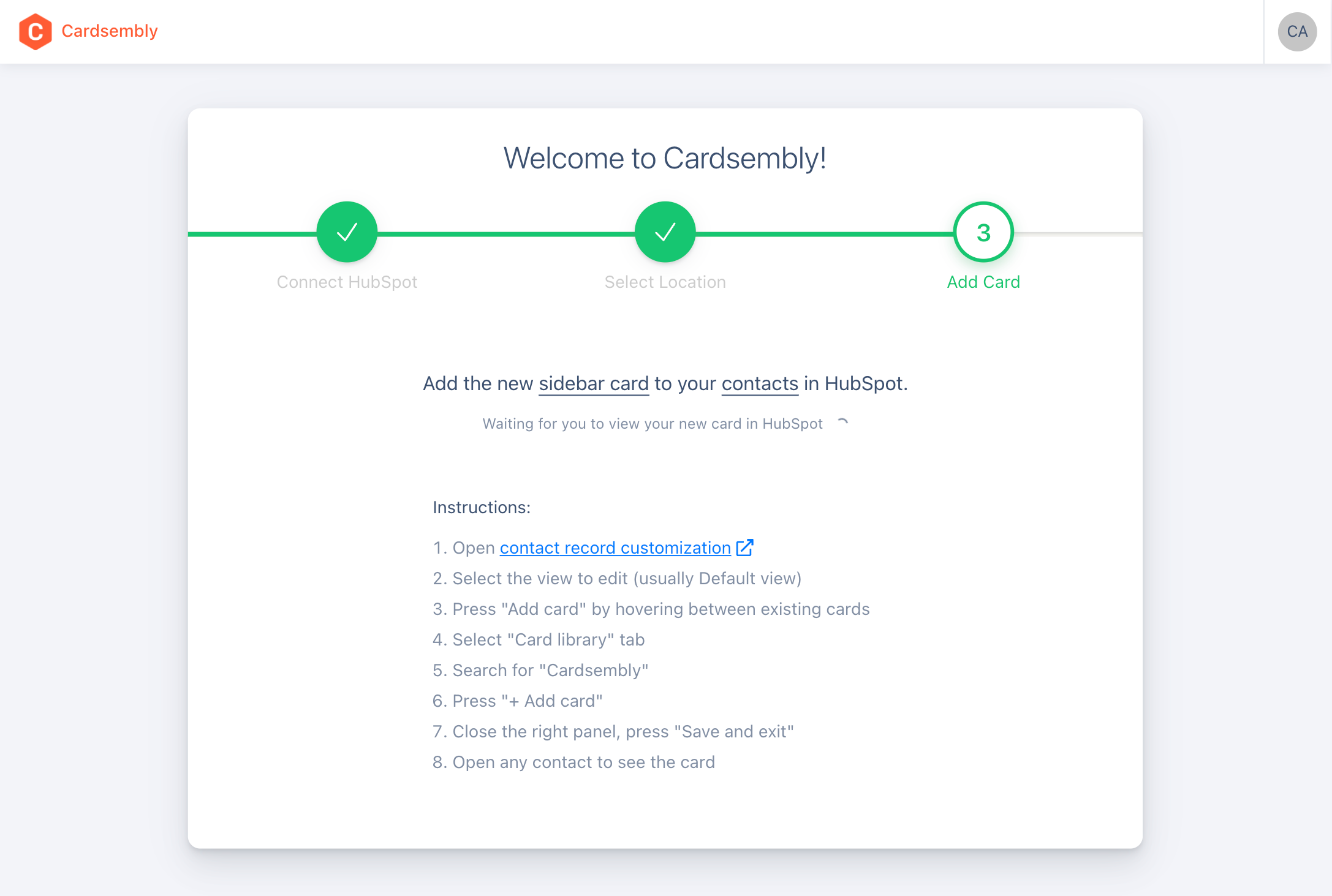 Onboarding Step 3
